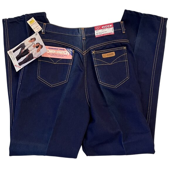 Vintage 80s Gitano Jeans Women's 14 Blue Basic Denim Missy Power Stretch NWT - Picture 4 of 10